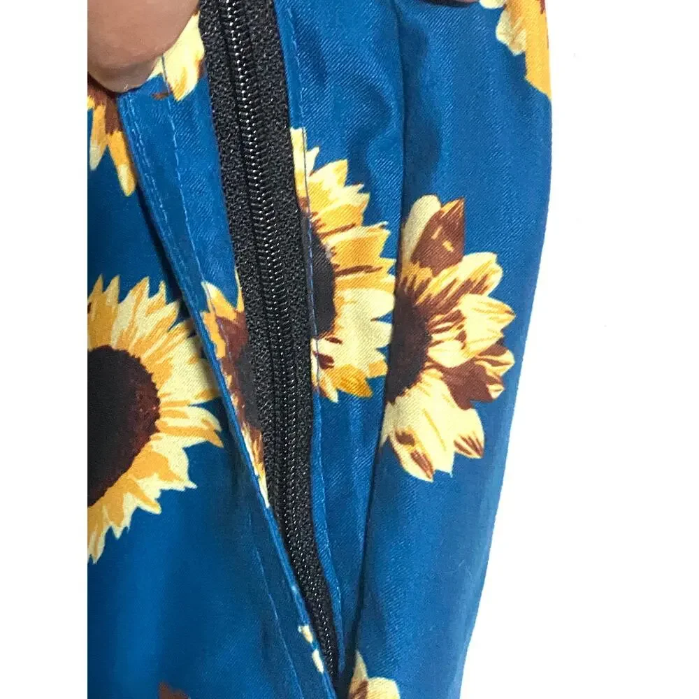 Empyre Grom Sunflowers Swim Board Shorts Mens S Zip Pocket Vacation Summer